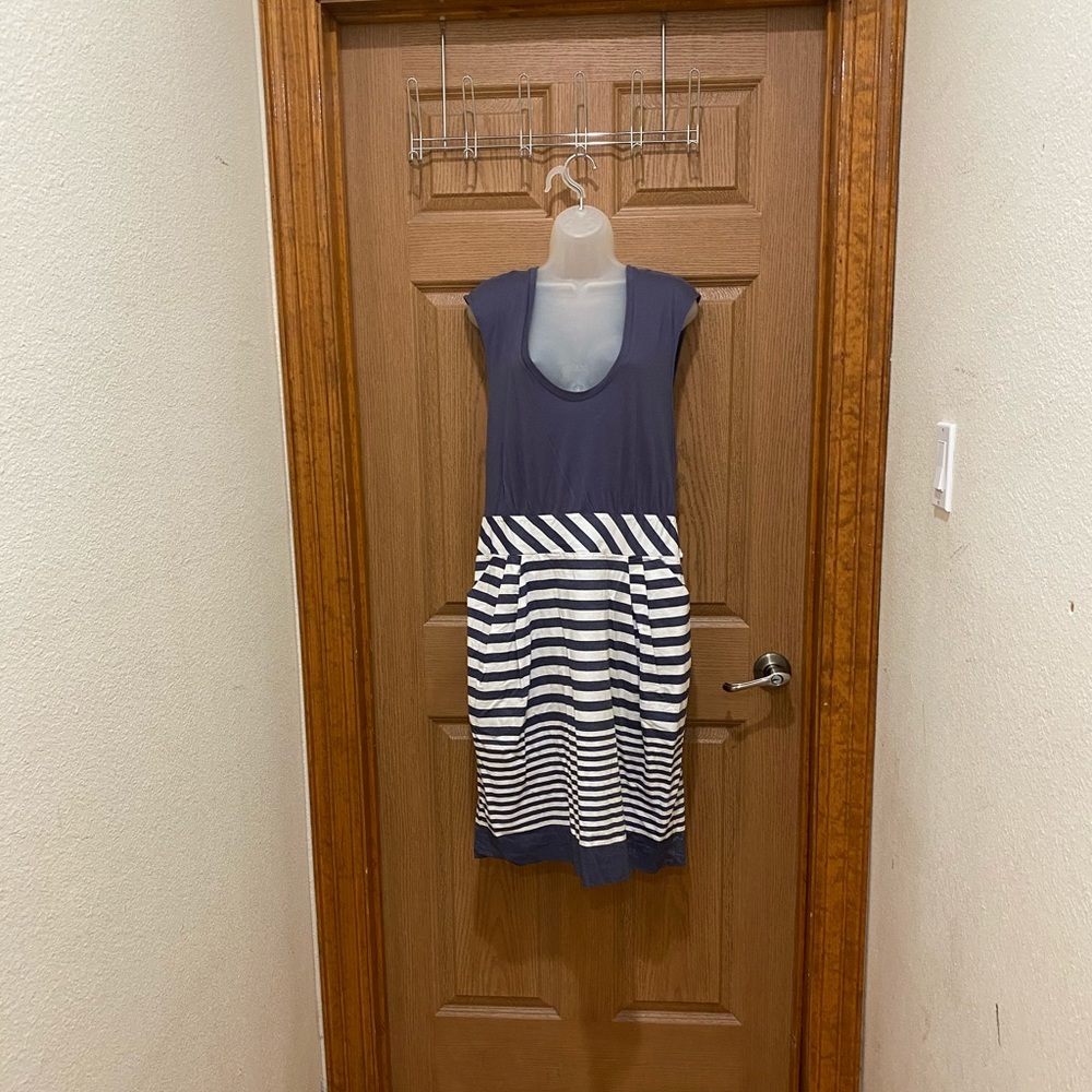 Anthropologie Little Yellow Button Dress